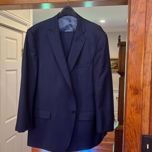 Hart Schaffner Marx Suit - Navy Stripe - worn once - 50R